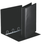 Präsentations-Ringbuch 49717 A4 schwarz 4-Ring Ø 30mm Kunststoff