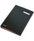 Unterschriftenmappe 621061, A4 20 F&auml;cher Graupappe schwarz + rosa