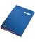 Unterschriftenmappe 62106 A4 Kunststoff blau mit Einsteckschild 20 Fächer