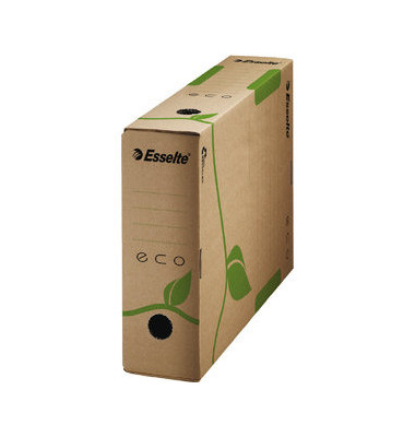 Archivbox ECO 623916, A4, braun, Wellpappe, 100 % recycelt Archivbox ECO 623916, A4, braun, Wellpappe, 100 % recycelt