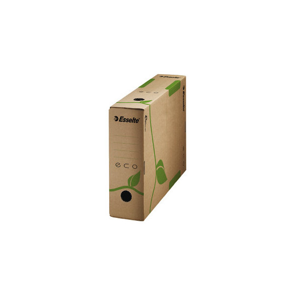 4049793026220 - - Archivbox eco 8 x 327 x 233 cm (b x h x t) din A4 mit Archivdruck Wellpappe 100 % recycelt naturbraun