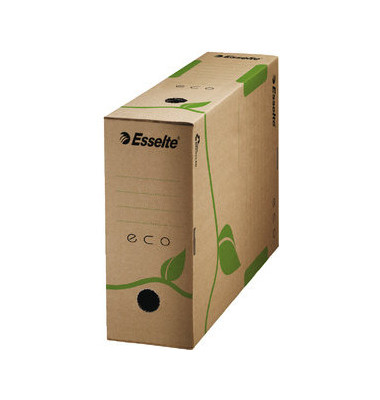 Archivbox ECO 623917, A4, braun, 100% Recyclingkarton (RC)