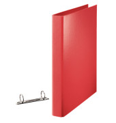 Ringbuch Standard ohne 82323, A4 2 Ringe 25mm Ring-Ø Pappe/PP-kaschiert rot