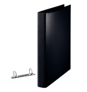 Ringbuch Standard ohne 82327, A4 2 Ringe 25mm Ring-Ø Pappe/PP-kaschiert schwarz