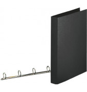 Ringbuch Standard 82337, A4 4 Ringe 25mm Ring-&Oslash; Pappe/PP-kaschiert schwarz