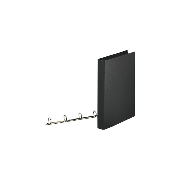 10 Stück Esselte Ringbuch Standard 82337, A4 4 Ringe 25mm Ring-Ø Pappe/PP-kaschiert schwarz 5701216823371 Esselte
