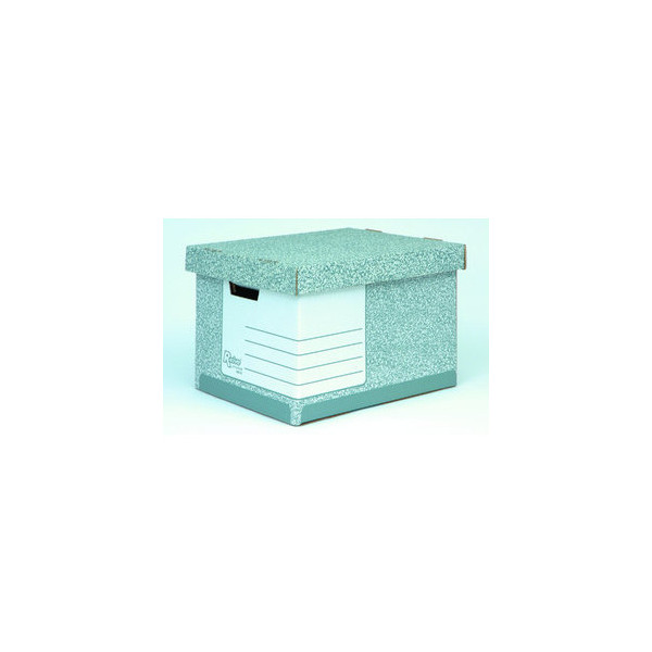 5016291008101 - - Archivbox ® System 335 x 292 x 404 cm (b x h x t) din A4 mit Archivdruck Karton 100 % recycelt grau weiß