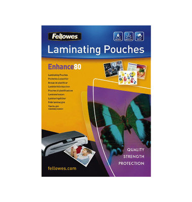 Laminierfolien Enhance80 53023, A3, 297x420mm, 80mic x2, glänzend, selbstklebend
