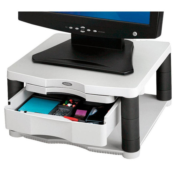 0077511917134 - Workspace Ergonomics Premium Plus Monitorständer Höhenverstellbar 21  346 x 336 x 1619 mm Silber