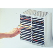 CD Box Tower Spring 98230 für 48 CDs grau 264 x 165 x 257 mm 