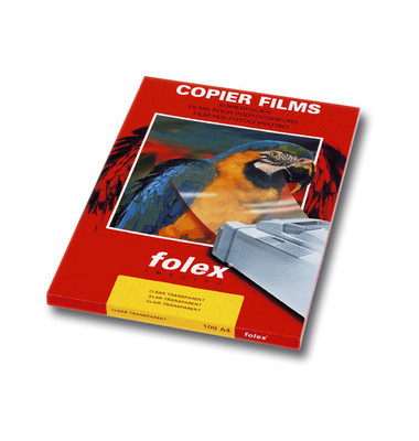 Kopierfolie X-100 31000.100.44000, A4, für S/W-Kopierer, 0,1mm, Overhead-Folie, transparent klar, 100 Blatt Kopierfolie X-100 31000.100.44000, A4, für S/W-Kopierer, 0,1mm, Overhead-Folie, transparent klar, 100 Blatt