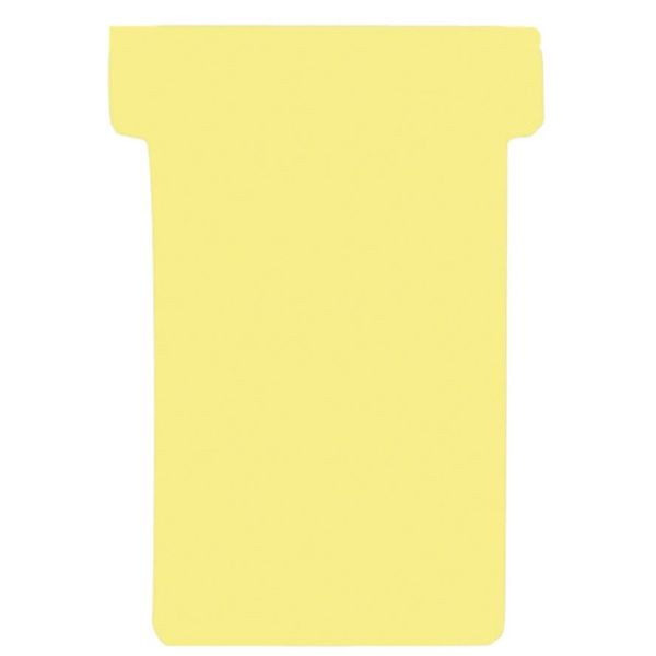 4016946200776 - FRANKEN T-Karten für Stecktafel Größe 1 Kopfbreite 29 mm Fußbreite 17 mm Höhe 47 mm gelb