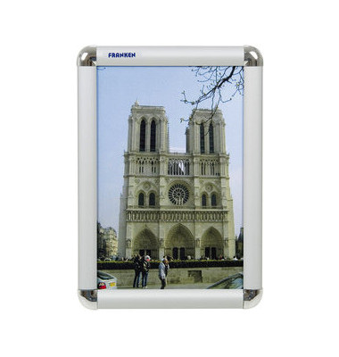 Plakat-Klapprahmen BS070 silber A4 mit Antireflexfolie