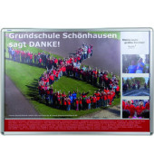 Plakat-Klapprahmen 32 mm, BS0803, silber, A0, Aluminiumrahmen