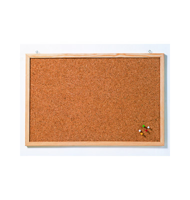Pinnwand Memoboard, CC-KT60100, 100x60cm, Kork, Holzrahmen