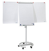 Flipchart ECO Mobil, F2400/N, 68x105cm, grau, mit Rollen, mit 2 Seitenarmen