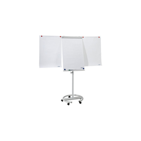 4016946198905 - Flipchart ECO Mobil F2400 N 5 Rollen höhenverstellbar magnethaftend 2 Seitenarme Ablageschale Kunststoff & Metall Tafel 680 x 1050 mm