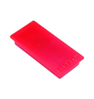 Haftmagnet Haftmagnet, HM235001, rechteckig, 23x50mm, rot, 1kg