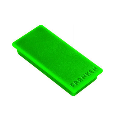 Haftmagnete HM235002 eckig 23x50mm (BxL) grün 1000g Haftkraft