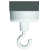 Haftmagnet HM37, Rund mit Haken, 37mm &Oslash;, wei&szlig;, 10000g