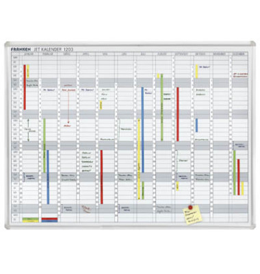 Jahresplaner Jetkalender Januar-Dezember 90 x 125cm 