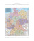 Postleitzahlenkarte Deutschland 1:750000 97x137cm