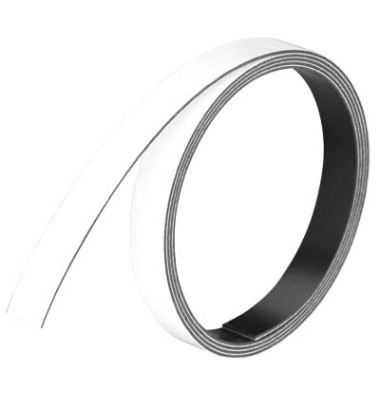 Magnetstreifen 1m x 10mm x 1mm weiß Magnetstreifen 1m x 10mm x 1mm weiß