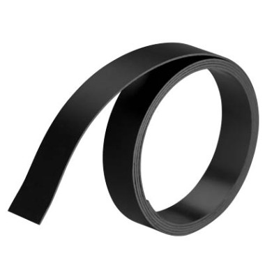 Magnetband, 15 mm x 1 m, schwarz