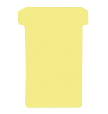 T-Karten TK2 Größe 2 gelb 48x84mm 170g blanko