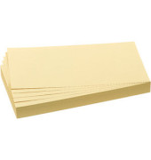 Moderationskarten UMZ102004, 20,5x9,5cm, rechteckig, 130g, gelb 