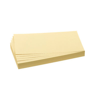 Moderationskarten Rechteck 20,5x9,5cm gelb
