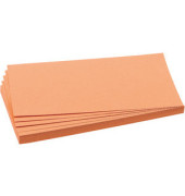 Moderationskarten Rechteck 20,5x9,5cm orange 500 Stück