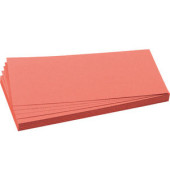 Moderationskarten UMZ102007, 20,5x9,5cm, rechteckig, 130g, rot 