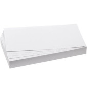 Moderationskarten UMZ102009, 20,5x9,5cm, rechteckig, 130g, weiß 