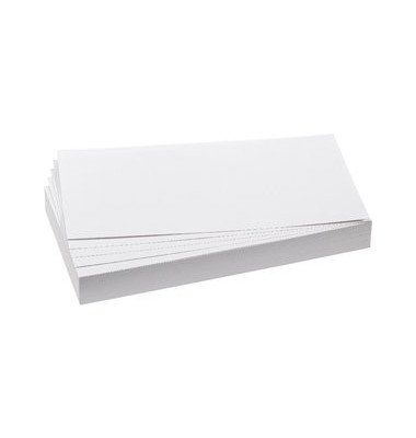 Moderationskarten Rechteck 20,5x9,5cm weiß 500 Stück