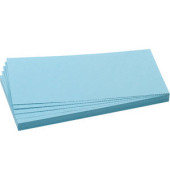 Moderationskarten UMZ102018, 20,5x9,5cm, rechteckig, 130g, blau 