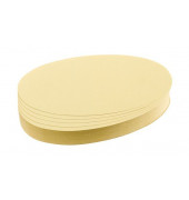 Moderationskarten UMZ111904, Ø 11x19cm, oval, 130g, gelb 