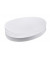 Moderationskarten UMZ111909, Ø 11x19cm, oval, 130g, weiß 