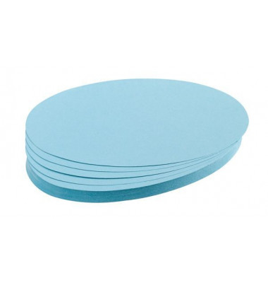 Moderationskarten Ovale 11x19cm hellblau 500 Stück Moderationskarten Ovale 11x19cm hellblau 500 Stück