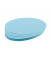 Moderationskarten UMZ111918, Ø 11x19cm, oval, 130g, blau 