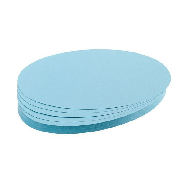 4016946055840 - Moderationskarten UMZ111918 Ø 11x19cm oval 130g blau  4016946055840 500 Stück