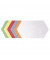 Moderationskarten UMZ173099, 29,7x16,5cm, Rhombus, 130g, farbig sortiert 
