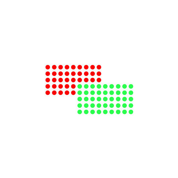 4016946070423 - Markierungspunkte rot   grün Ø 19mm 4016946070423 UMZP19-12 1040 Stück