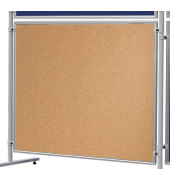 Pinntafel f&uuml;r Stellwand ECO, doppelseitig, EL-UTK150, 150x120cm, Kork, Aluminiumrahmen