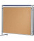 Pinntafel für Stellwand ECO, doppelseitig, EL-UTK150, 120x150cm, Kork, Aluminium