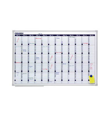 Magnettafel Jahresübersicht 60x90cm