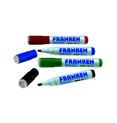 Boardmarker-Set MagWrite, Z1703, Etui, 4-farbig sortiert, 1-3mm Rundspitze