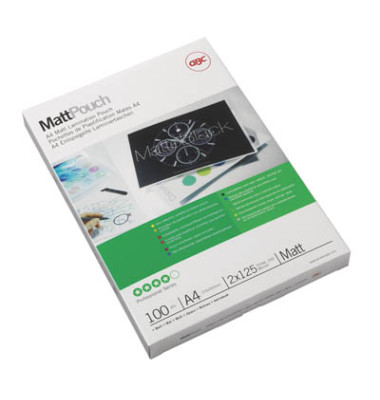 Laminierfolien Matt Pouch Professional 3747241, A4, 216x303mm, 125mic, matt