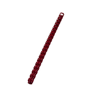 Plastikbinderücken CombBind 4028214 rot US-Teilung 21 Ringe auf A4 8mm