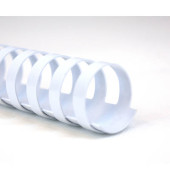 Plastikbinderücken CombBind 4028611 weiß US-Teilung 21 Ringe auf A4 19mm